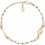 Immagine del Bracciale Amen Rosari in argento con cristalli donna BRO25GMUV3