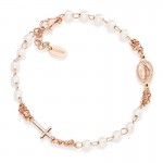 Acquistare Bracciale Rosario Amen in argento e perle donna BRORB3