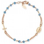 Image of the Amen Silver Rosary Bracelet with crystals BRORC3