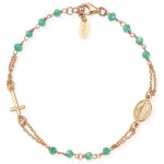 Image of the Amen Silver Rosary Bracelet with crystals BRORM3