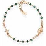 Image of the Amen Silver Rosary Bracelet with crystals BRORVB3