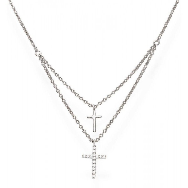 Acquistare Collana Doppia Croce Amen donna CL2CROSSBBZ