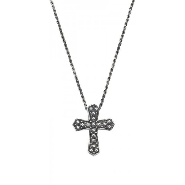 Immagine della Collana Amen Croce in argento uomo CLUCSAN2