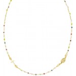 Bild der Amen Rosenkranz Kette aus Silber mit Kristallen für Damen CRO10GARVE3