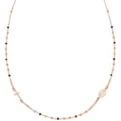 Amen Rosenkranz Kette aus Silber mit Kristallen für Damen CRO10RMMM3