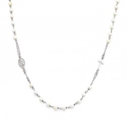 Acquistare Collana Rosario Amen in argento e perle donna CROBB3