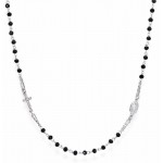 Comprar Collar Rosario Amen en plata con cristales CROBNZ3