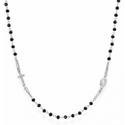 Buy Amen Silver Rosary Necklace with crystals CROBNZ3
