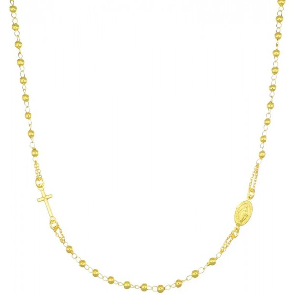Image of the Amen Silver Rosary Necklace CROG3