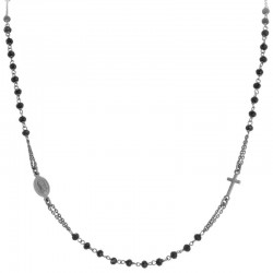 Collier Chapelet Amen en argent avec cristaux CRONN3