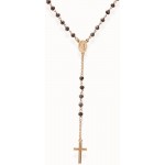 Image of the Amen Silver Rosary Necklace with crystals CRORA4