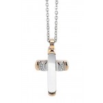 Buy Boccadamo Men's Necklace Man AGR163R Cross