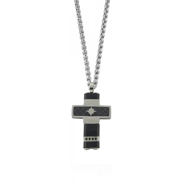 Acheter Collier Homme Boccadamo Man AGR229 Croix