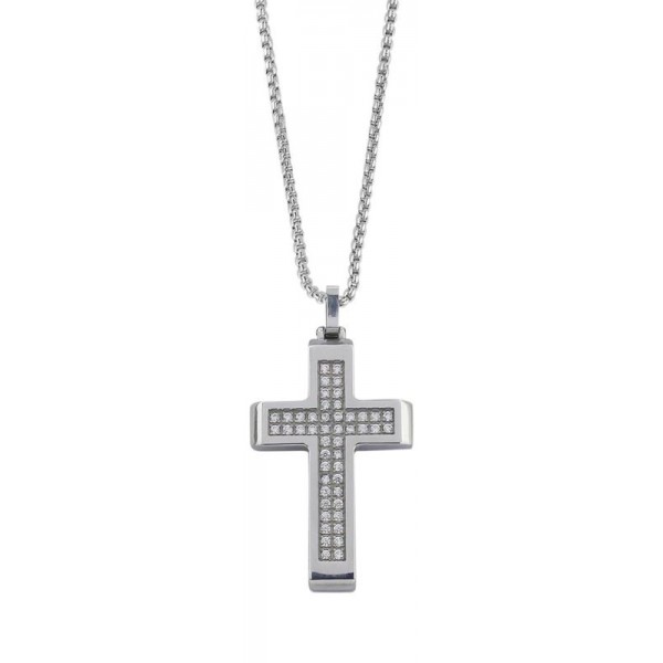 Image du Collier Boccadamo Man homme AGR234 Croix