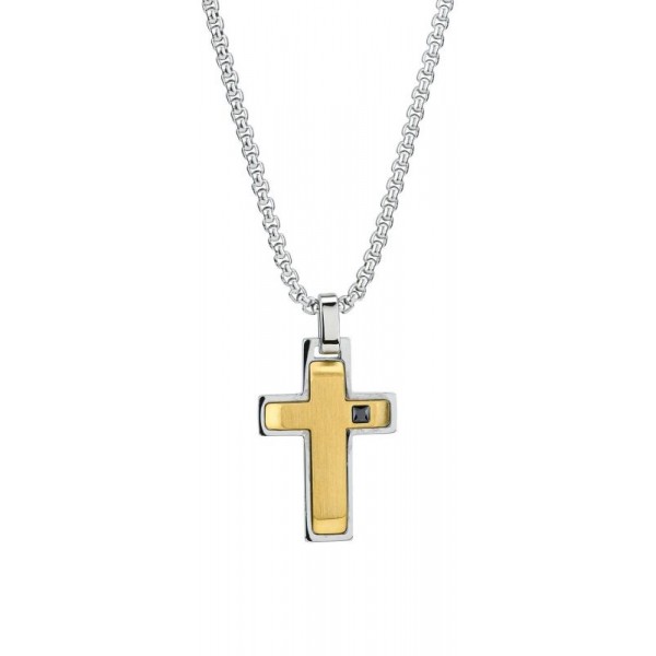 Image of the Boccadamo Man mens Necklace AGR251D Cross