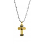 Image of the Boccadamo Man mens Necklace AGR253D Cross