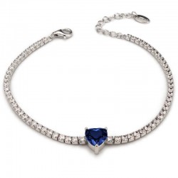 Image of the Boccadamo Sophie womens tennis Bracelet BR591B Heart