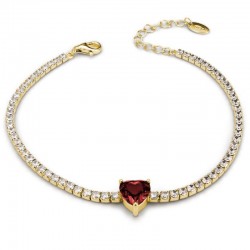 Image of the Boccadamo Sophie womens tennis Bracelet BR591DR Heart