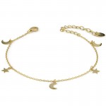 Pulsera Boccadamo Sophie Mujer BR615D Lunas y Estrellas Imagen de la Pulsera Boccadamo Sophie Mujer BR615D Lunas y Estrellas