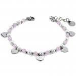 Imagen de la Pulsera Boccadamo Luminosa Mujer LM/BR07 Corazones