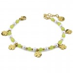 Boccadamo Luminosa Ladies Bracelet LM/BR12 Four-leaf clovers Image of the Boccadamo Luminosa Ladies Bracelet LM/BR12 Four-leaf clovers