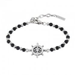 Men's Breil Bracelet Black Onyx TJ2408
