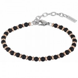Men's Breil Bracelet Black Onyx TJ2409
