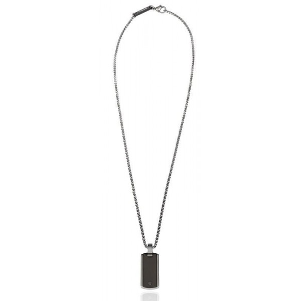 Buy Men's Breil Necklace Black Diamond TJ2747