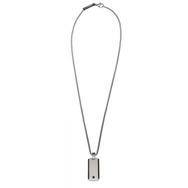 Buy Men's Breil Necklace Black Diamond TJ2748