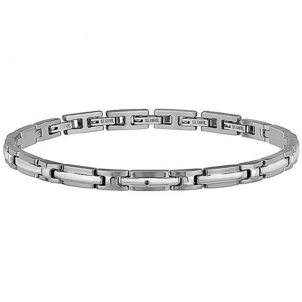 Buy Breil Mens Bracelet Black Diamond TJ3073