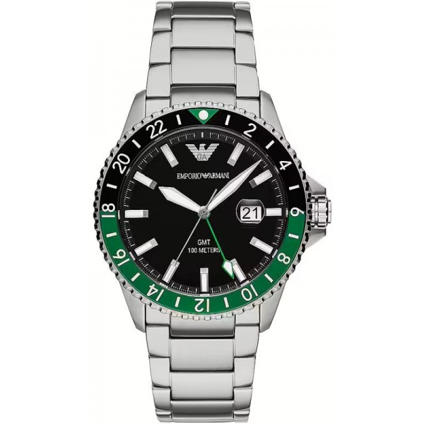 Image of the Emporio Armani Mens Steel Watch AR11589 GMT