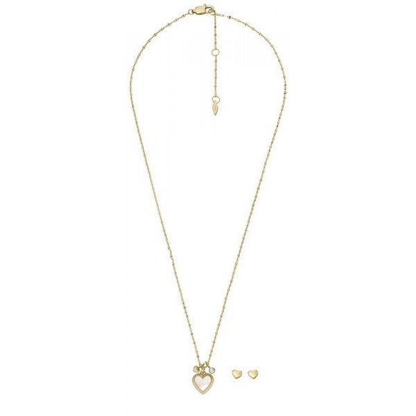 Image du Collier et Boucles dOreilles femme - Fossil Jewelry - JF04246SET - Cœur