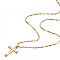 Imagen del Collar de Acero para Hombre - Fossil Jewelry - JF04701710 - Cruz