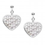 Comprar Pendientes Mujer Fossil Sterling Silver JFS00489040 Corazón Madreperla