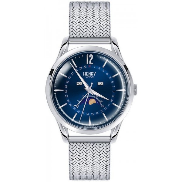 Buy Henry London Unisex Watch Knightsbridge HL39-LM-0085 Moonphase Quartz