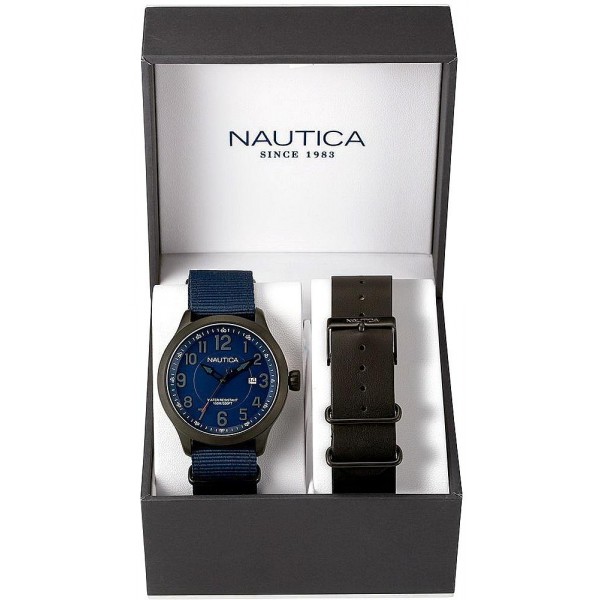 Kaufen Sie Nautica Herrenuhr NCC 01 Date Box Set NAI14519G