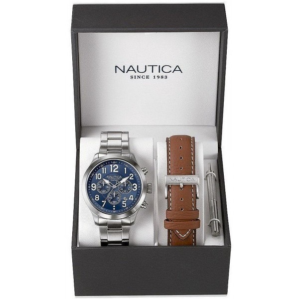 Comprar Reloj Hombre Nautica NCC 01 Box Set NAI18509G Cronógrafo