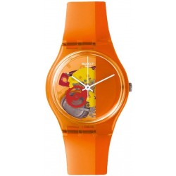 Купить Swatch Унисекс Часы Gent Bloody Orange GO116