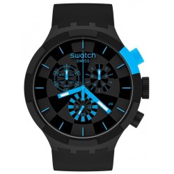 Купить Swatch Часы Big Bold Chrono Checkpoint Blue SB02B401