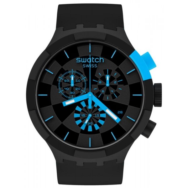 Swatch Watch Big Bold Chrono Checkpoint Blue SB02B401 Buy Swatch Watch Big Bold Chrono Checkpoint Blue SB02B401