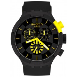 Купить Swatch Часы Big Bold Chrono Checkpoint Yellow SB02B403