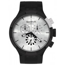 Купить Swatch Часы Big Bold Chrono Chequered Silver SB02B404