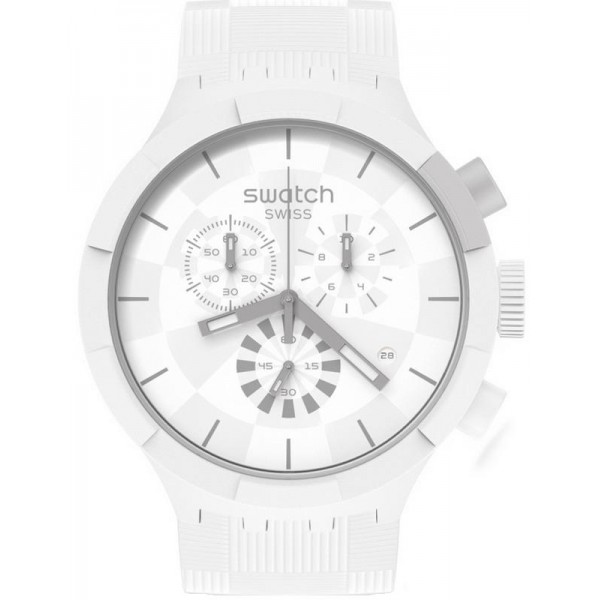 Acheter Montre Swatch Big Bold Chrono Chequered White SB02W400