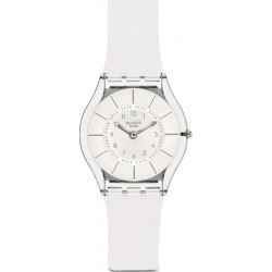 Купить Swatch Женские Часы Skin Classic White Classiness SFK360