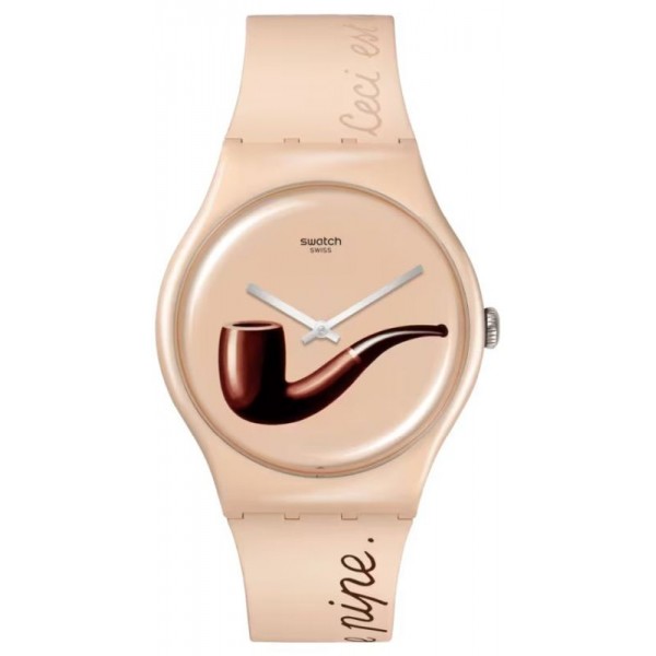 Swatch Uhr La Trahison des Images by Rene Magritte SO29Z124 kaufen