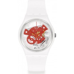 Swatch Unisexuhr Gent Time To Red Small SO31W104