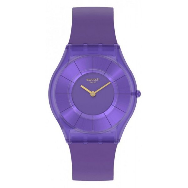 Купить Swatch Женские Часы Skin Classic Purple Time SS08V103