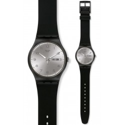 Купить Swatch Унисекс Часы New Gent Silver Friend SUOB717