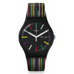 Swatch Унисекс Часы New Gent Nuit d'Ete SUOB729