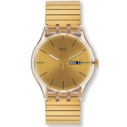 Купить Swatch Унисекс Часы New Gent Dazzling Light S SUOK702B